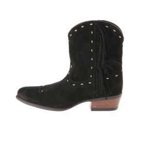 Ariat Women's Studs And Side Fringe Cowgirl Boot Round Toe, sz 8.5